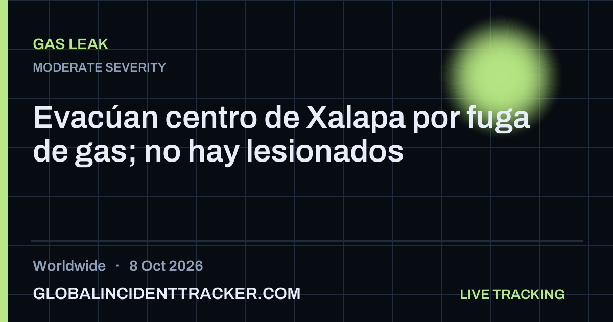 Gas Leak incident in worldwide on 8 October 2026 — Global Incident Tracker report card