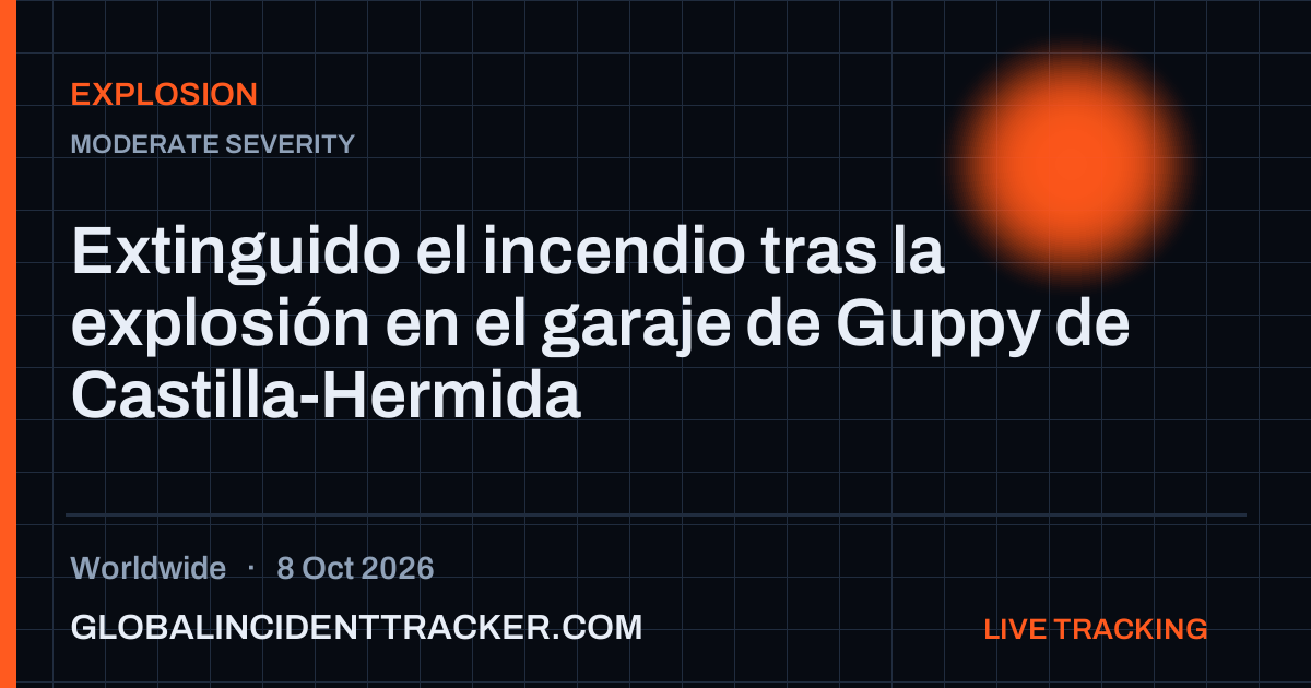 Explosion incident in worldwide on 8 October 2026 — Global Incident Tracker report card