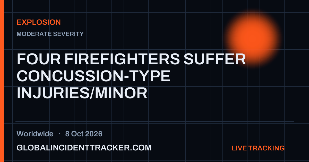 Explosion incident in worldwide on 8 October 2026 — Global Incident Tracker report card