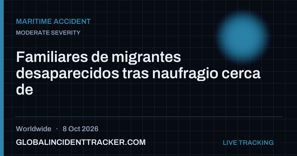 Maritime Accident incident in worldwide on 8 October 2026 — Global Incident Tracker report card