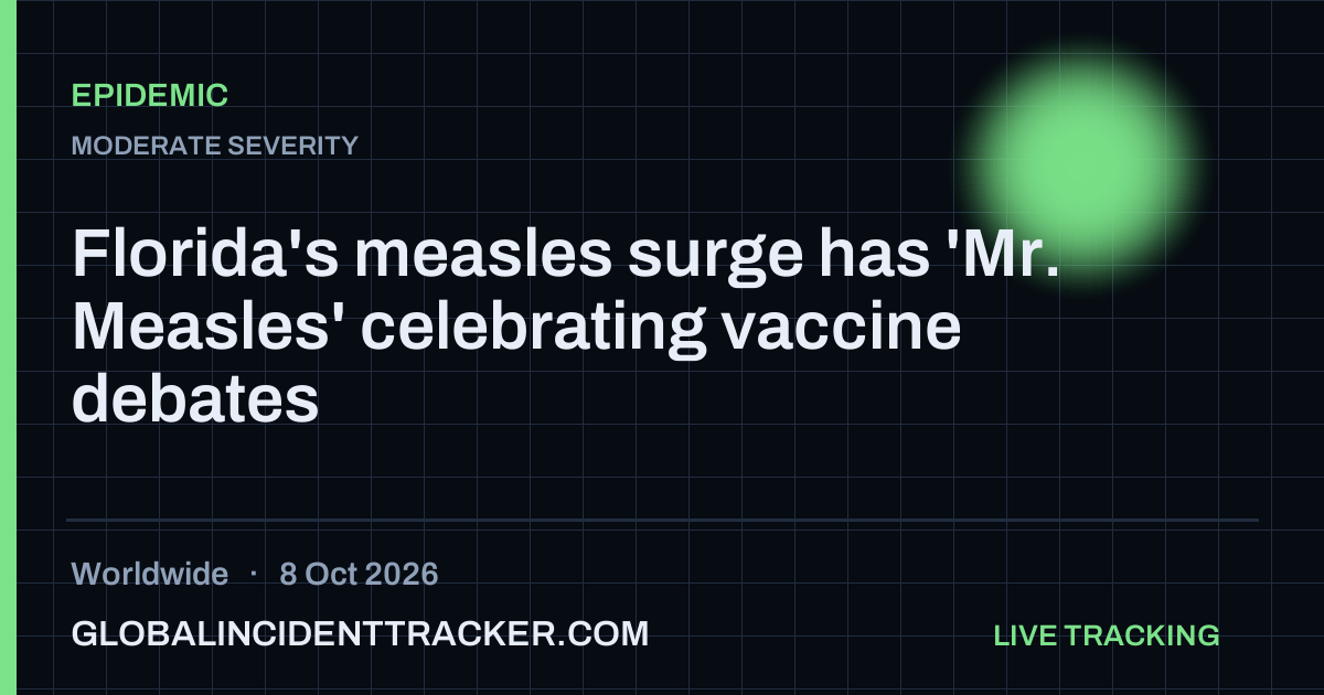 Epidemic incident in worldwide on 8 October 2026 — Global Incident Tracker report card