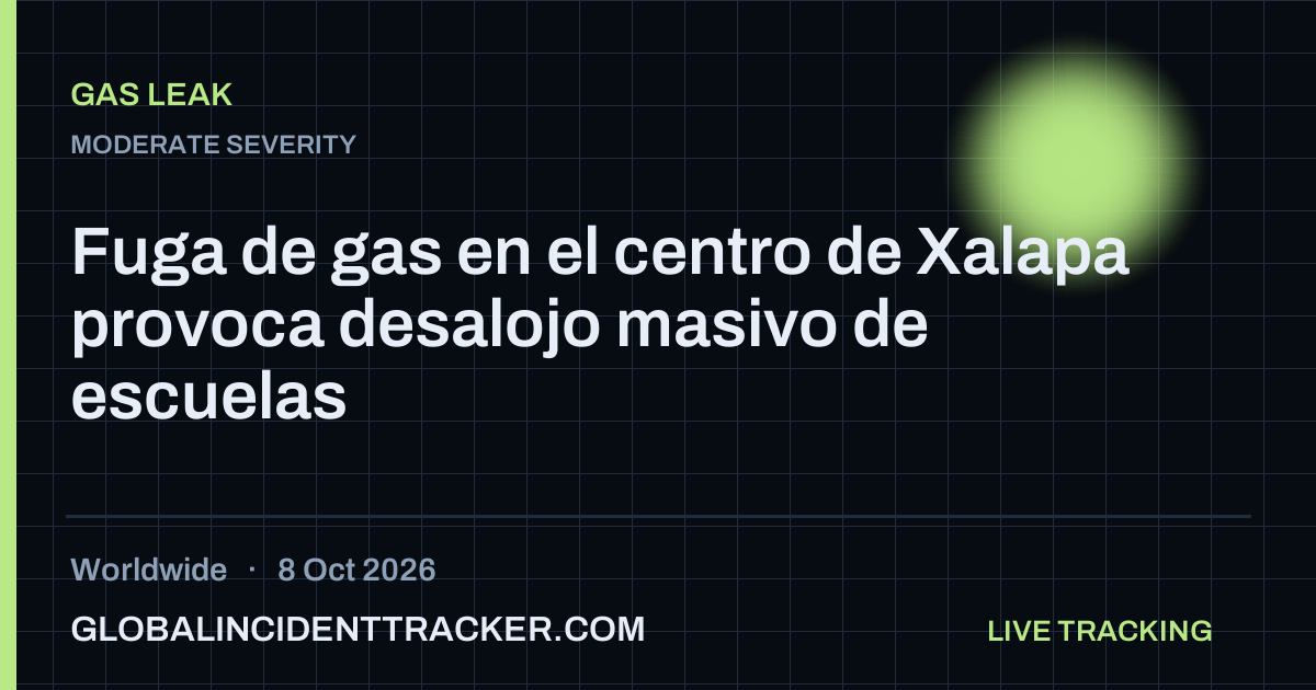 Gas Leak incident in worldwide on 8 October 2026 — Global Incident Tracker report card