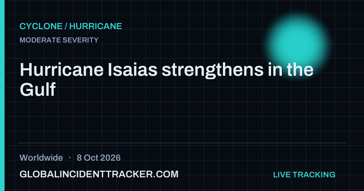 Cyclone / Hurricane incident in worldwide on 8 October 2026 — Global Incident Tracker report card