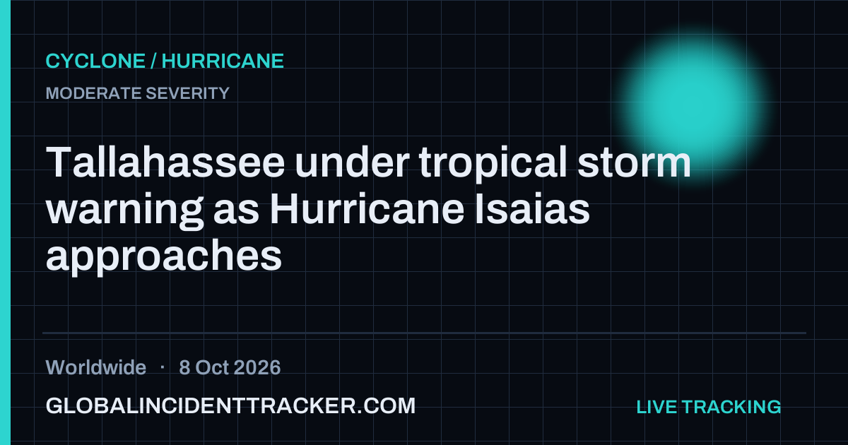 Cyclone / Hurricane incident in worldwide on 8 October 2026 — Global Incident Tracker report card