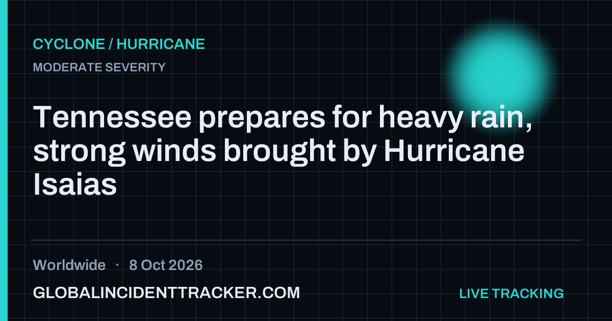 Cyclone / Hurricane incident in worldwide on 8 October 2026 — Global Incident Tracker report card