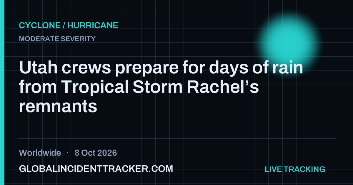 Cyclone / Hurricane incident in worldwide on 8 October 2026 — Global Incident Tracker report card