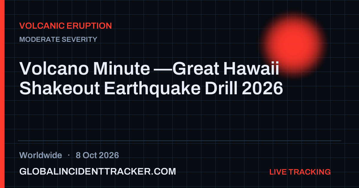 Volcanic Eruption incident in worldwide on 8 October 2026 — Global Incident Tracker report card