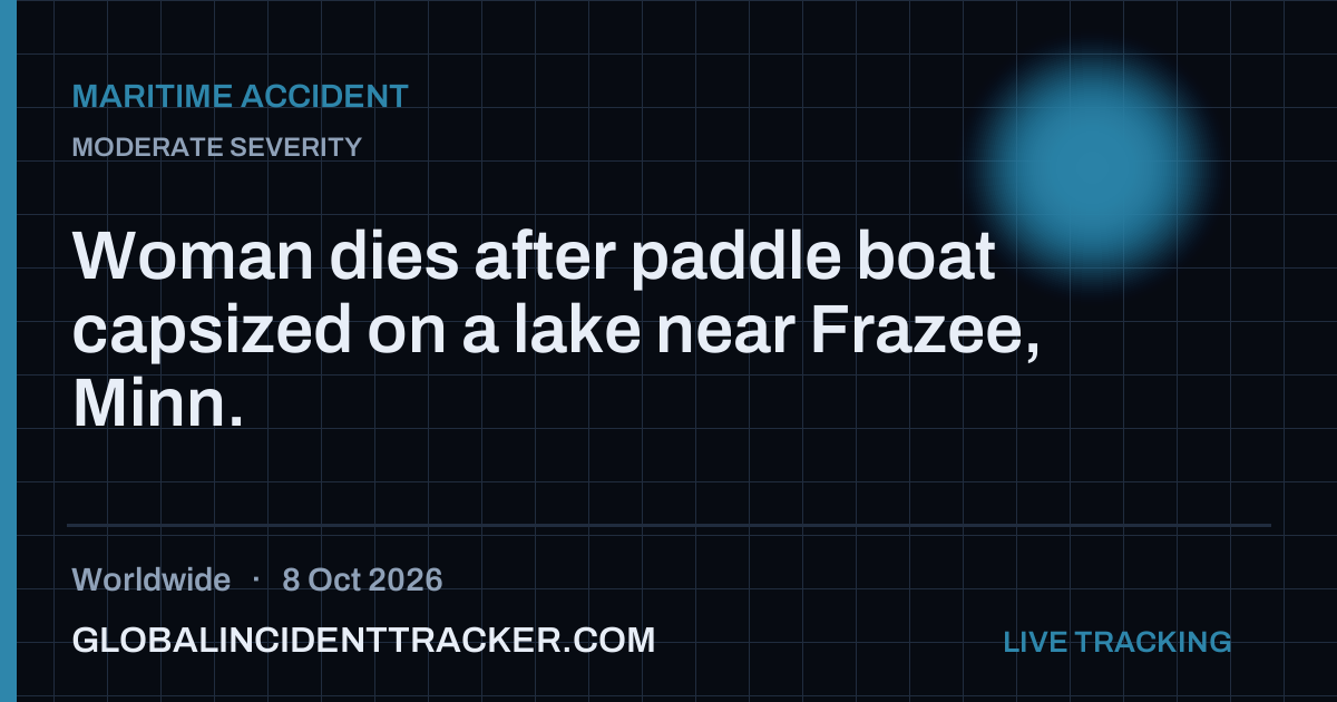 Maritime Accident incident in worldwide on 8 October 2026 — Global Incident Tracker report card