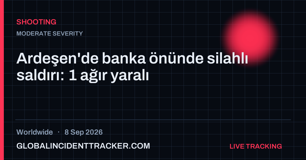Shooting incident in worldwide on 8 September 2026 — Global Incident Tracker report card