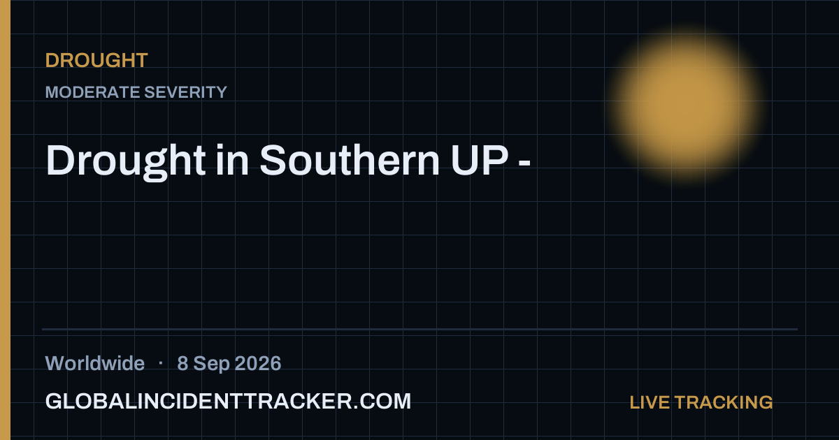 Drought incident in worldwide on 8 September 2026 — Global Incident Tracker report card