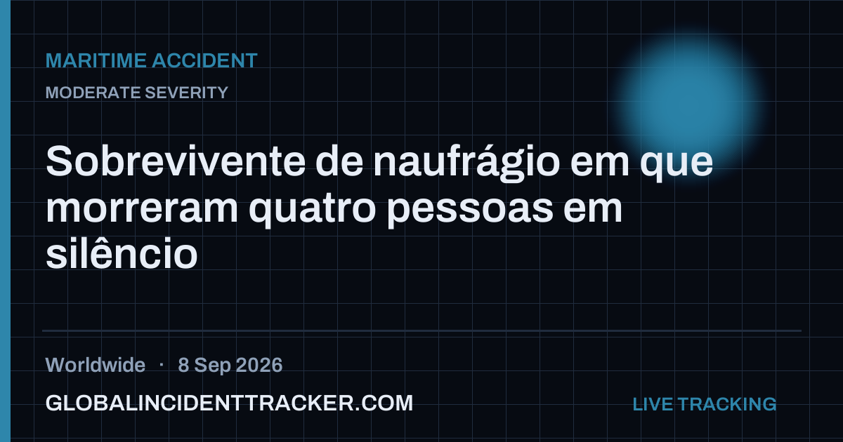 Maritime Accident incident in worldwide on 8 September 2026 — Global Incident Tracker report card