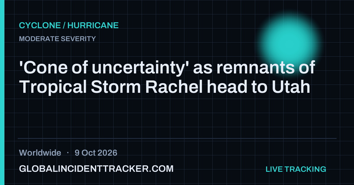 Cyclone / Hurricane incident in worldwide on 9 October 2026 — Global Incident Tracker report card