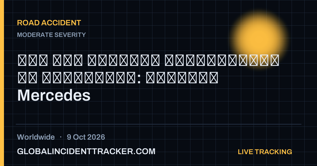 Road Accident incident in worldwide on 9 October 2026 — Global Incident Tracker report card