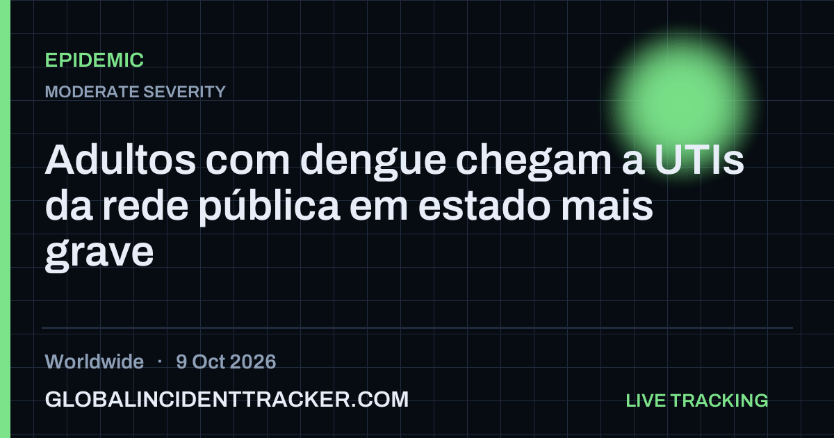 Epidemic incident in worldwide on 9 October 2026 — Global Incident Tracker report card