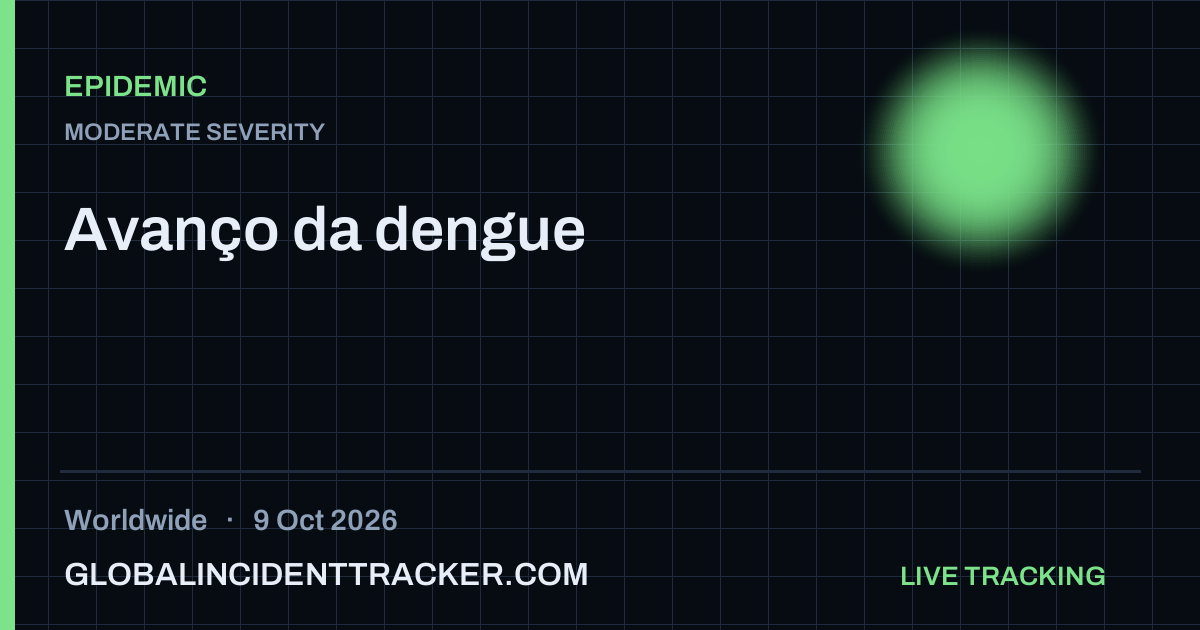 Epidemic incident in worldwide on 9 October 2026 — Global Incident Tracker report card