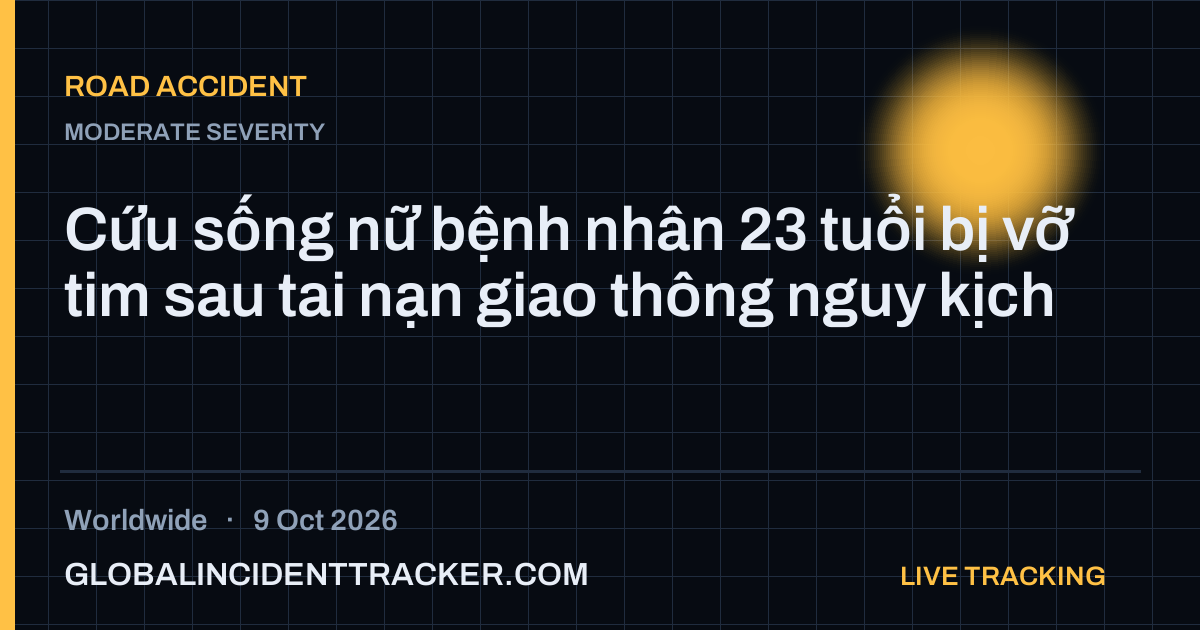 Road Accident incident in worldwide on 9 October 2026 — Global Incident Tracker report card