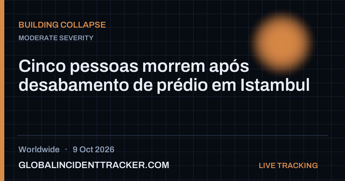 Building Collapse incident in worldwide on 9 October 2026 — Global Incident Tracker report card