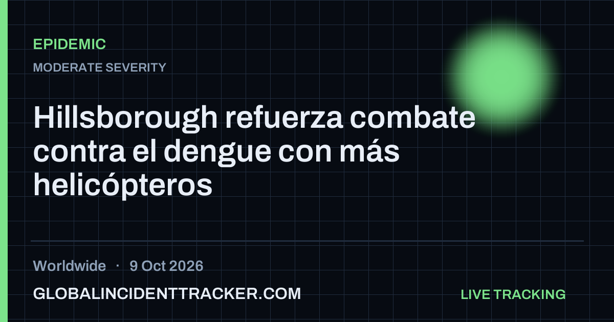 Epidemic incident in worldwide on 9 October 2026 — Global Incident Tracker report card
