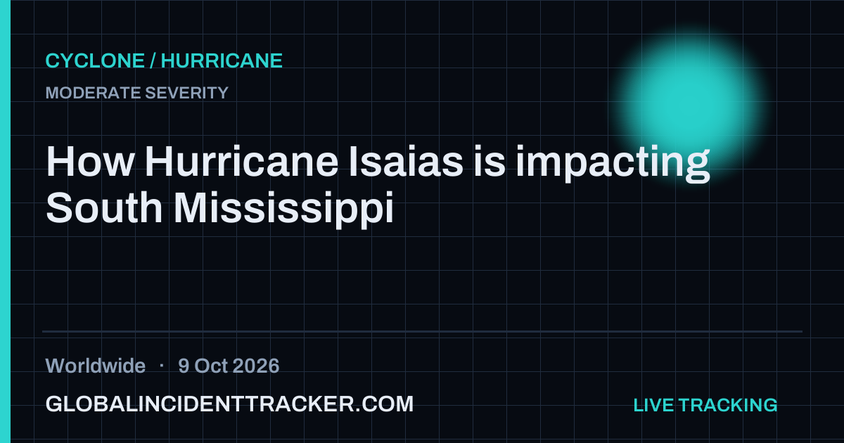 Cyclone / Hurricane incident in worldwide on 9 October 2026 — Global Incident Tracker report card