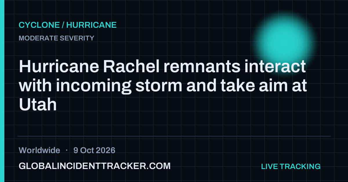 Cyclone / Hurricane incident in worldwide on 9 October 2026 — Global Incident Tracker report card