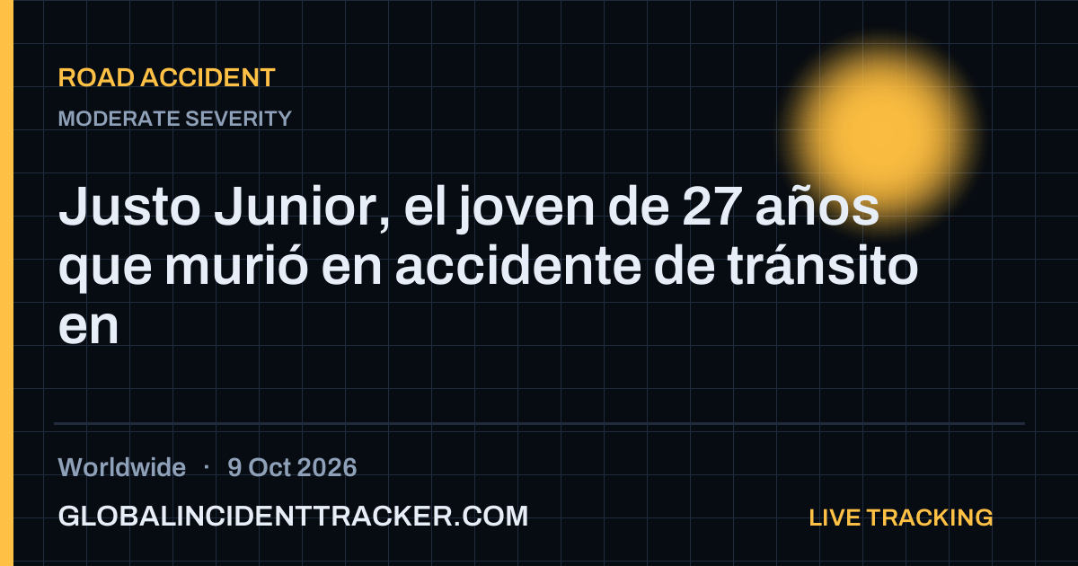Road Accident incident in worldwide on 9 October 2026 — Global Incident Tracker report card