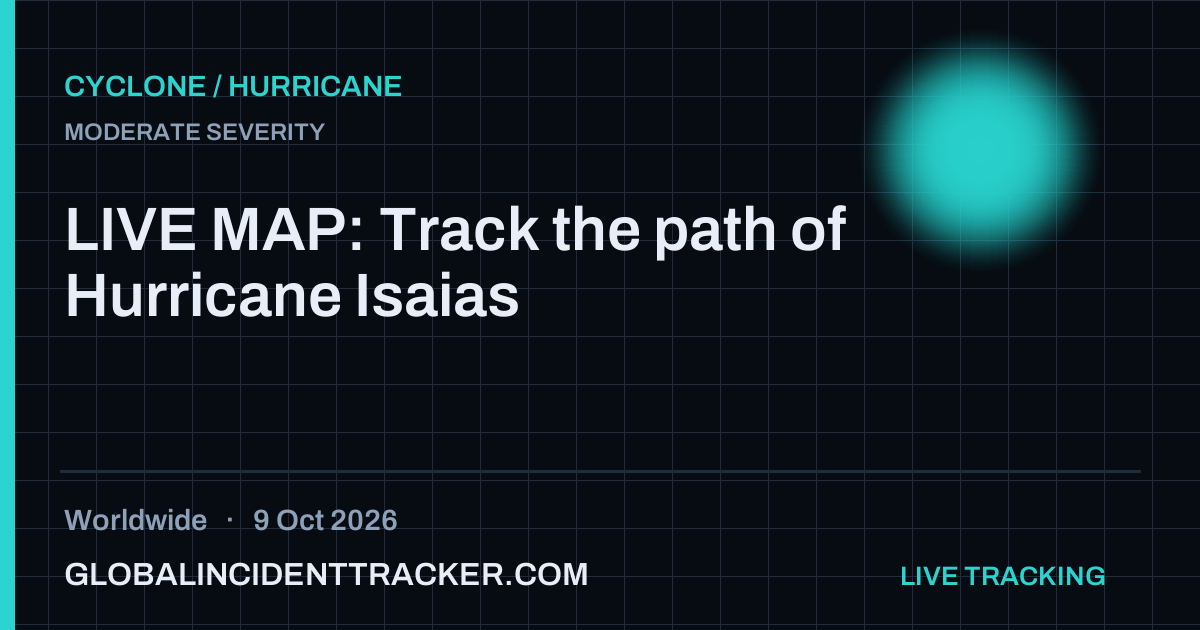 Cyclone / Hurricane incident in worldwide on 9 October 2026 — Global Incident Tracker report card