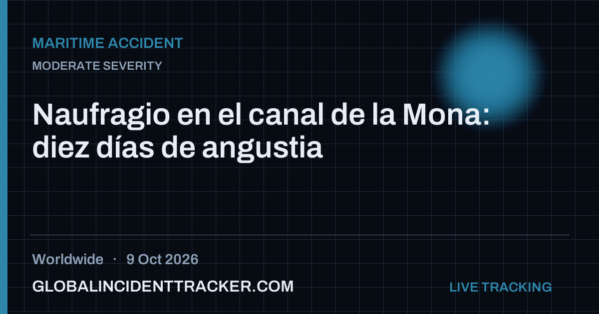 Maritime Accident incident in worldwide on 9 October 2026 — Global Incident Tracker report card