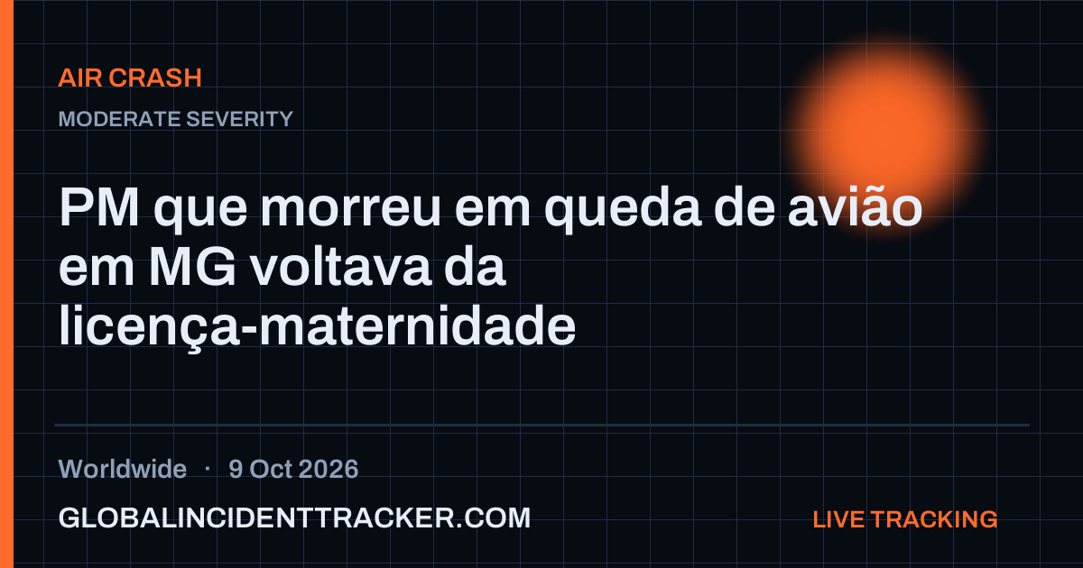 Air Crash incident in worldwide on 9 October 2026 — Global Incident Tracker report card