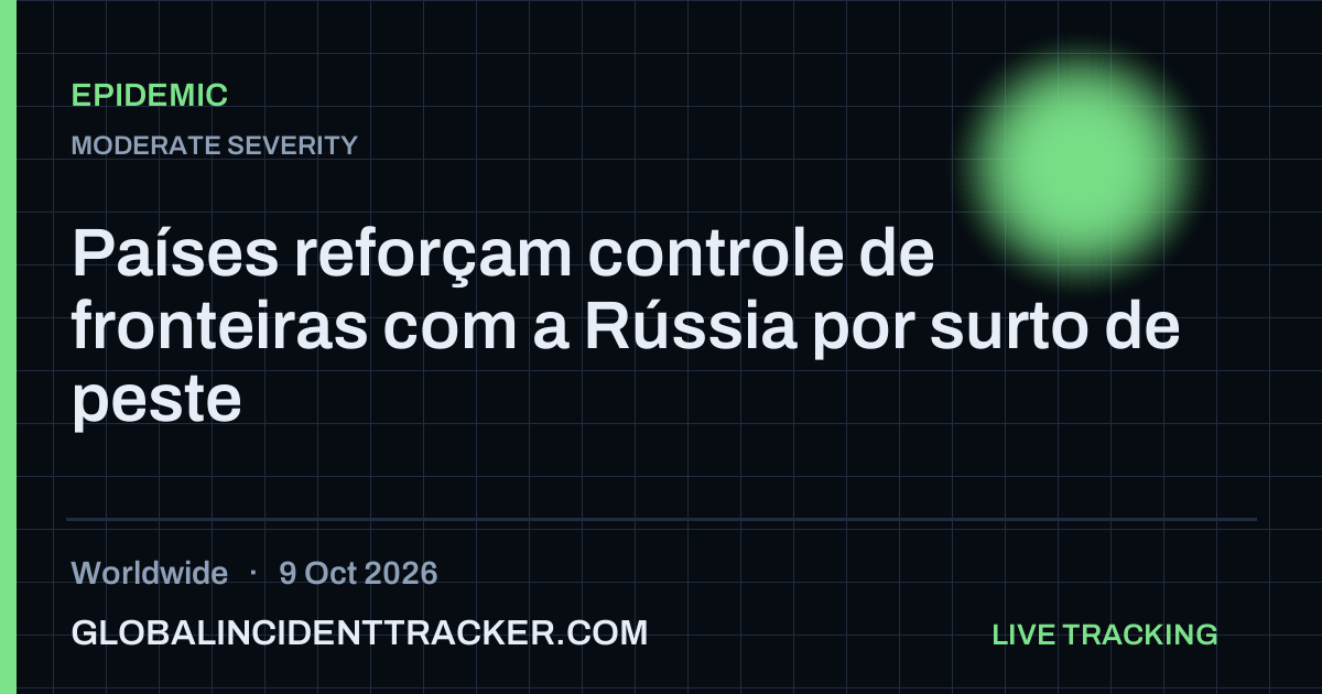Epidemic incident in worldwide on 9 October 2026 — Global Incident Tracker report card