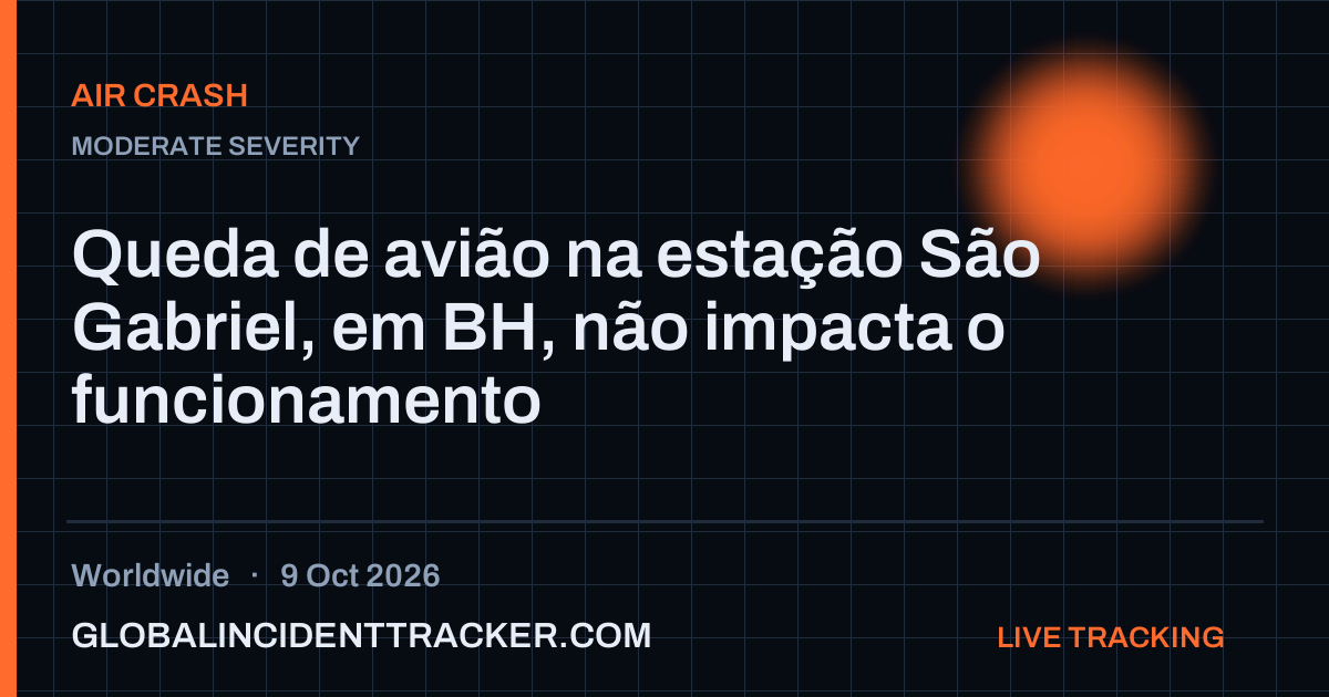 Air Crash incident in worldwide on 9 October 2026 — Global Incident Tracker report card