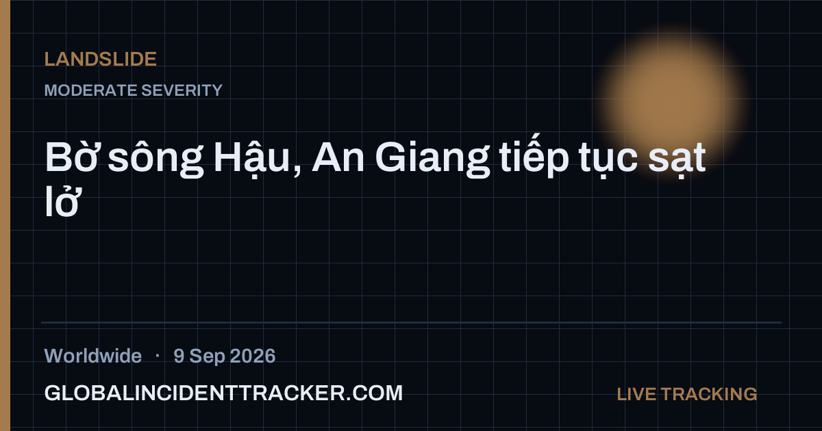 Landslide incident in worldwide on 9 September 2026 — Global Incident Tracker report card