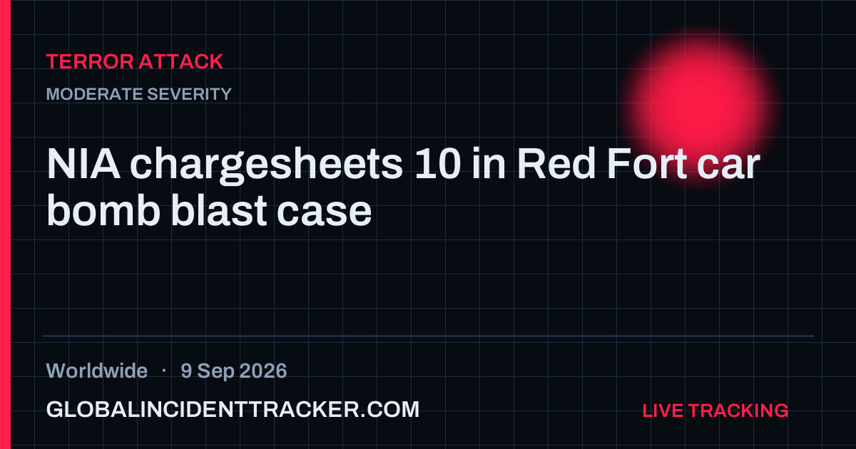 Terror Attack incident in worldwide on 9 September 2026 — Global Incident Tracker report card