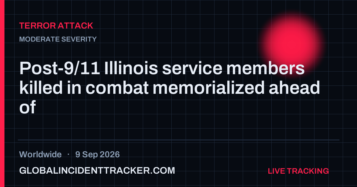 Terror Attack incident in worldwide on 9 September 2026 — Global Incident Tracker report card