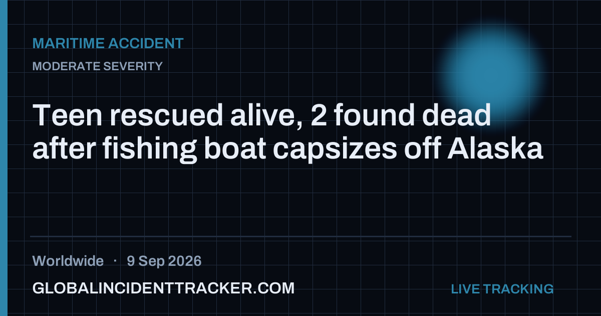 Maritime Accident incident in worldwide on 9 September 2026 — Global Incident Tracker report card
